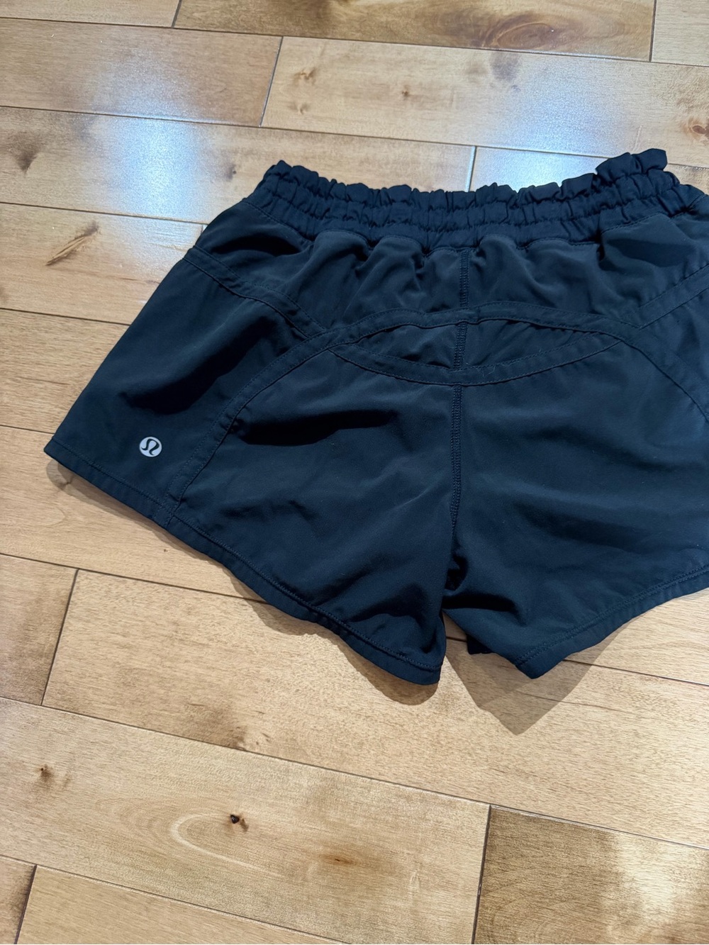 lululemon athletica Black Running Shorts with Elastic Waist - size 4